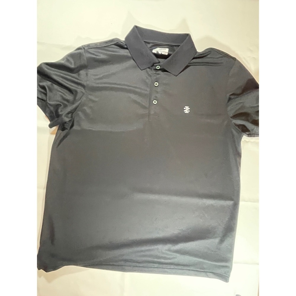 IZOD Golf Polo Shirt Performance Athletic Training Gray Large